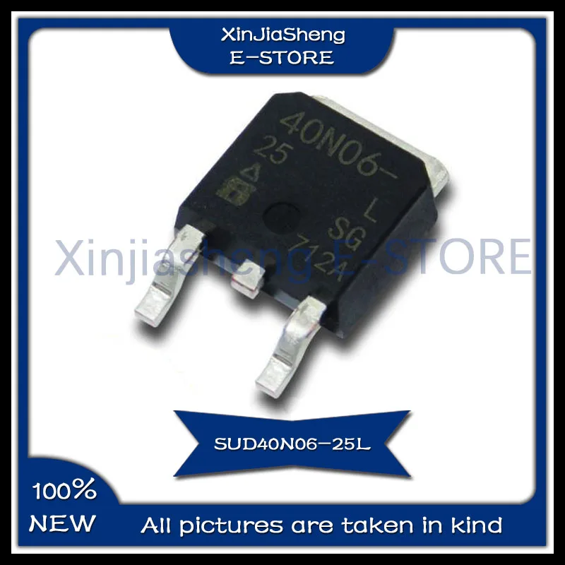 

10PCS/LOT SUD40N06-25L TO252 40N06-25L 60V 30A New Original IC Chip In Stock SUD40N06-25L
