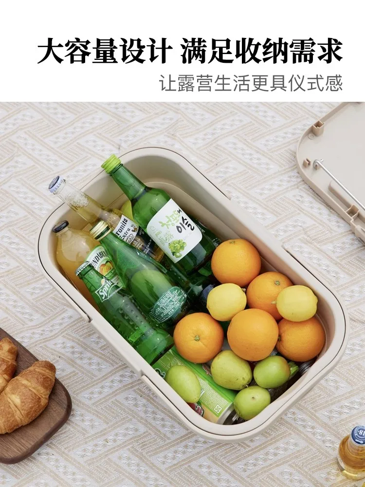Outdoor Camping Aufbewahrungsbox Ins faltbare Box Aufbewahrungsbox Eimer Picknickkorb Aufbewahrung