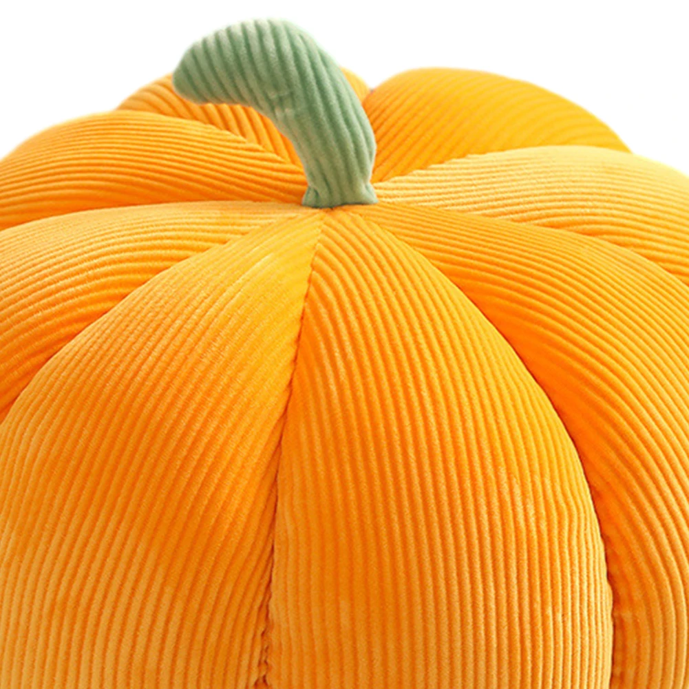 20/28/35cm Fluffy Pumpkin Plush Pillow Creative Special-shaped Sofa Cushion Halloween Decoration for Car Bedroom Sofa Couch
