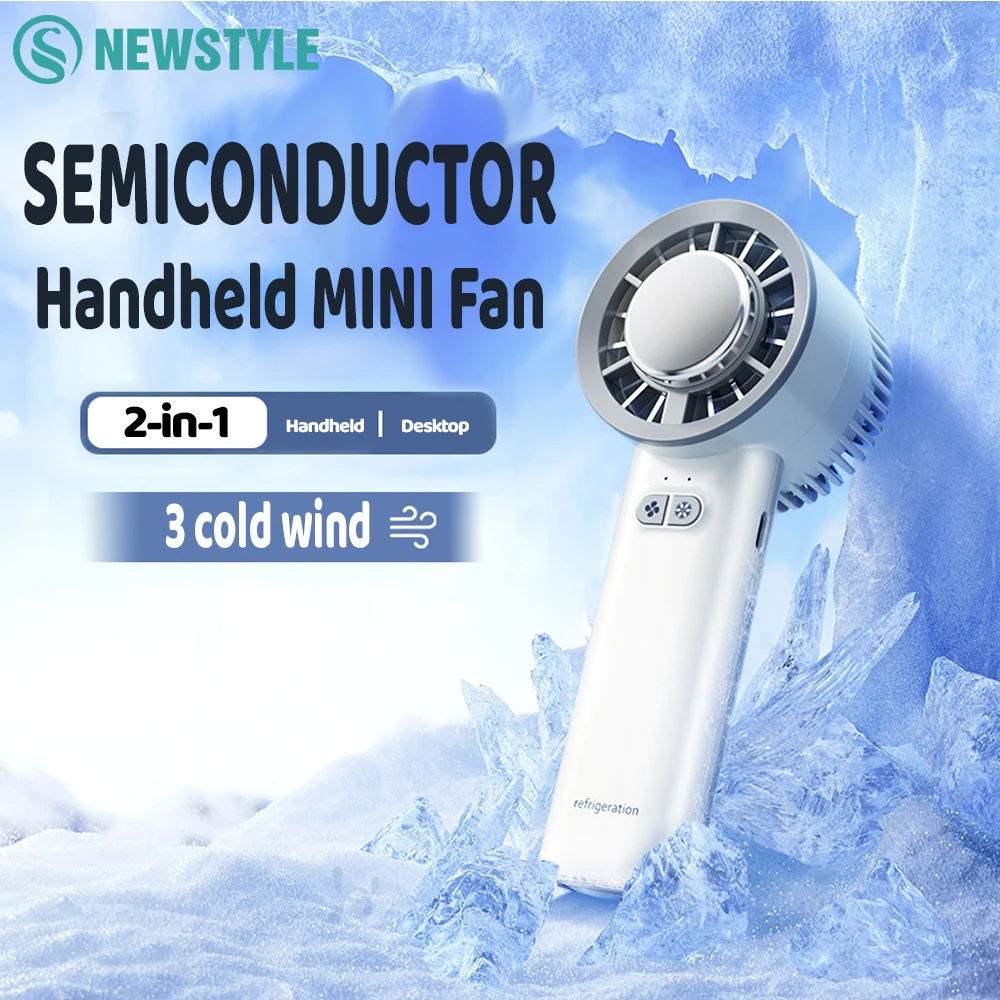 

Портативный мини-вентилятор с холодным сжатием 3S, быстрое охлаждение, 3-скоростной регулируемый ветровой USB перезаряжаемый высокоскоростной ручной турбовентилятор с крючком