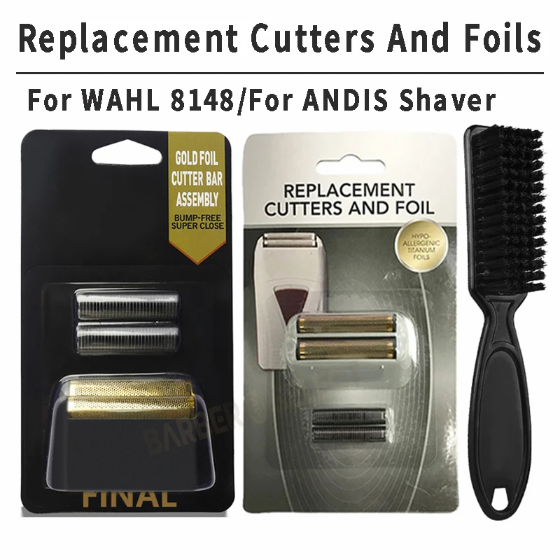 Replacement Electric Shaver Cutters And Foil For Andis Barber Hair Trimmer Blade Foils For Wahl 8164 Clipper Replace Accessories