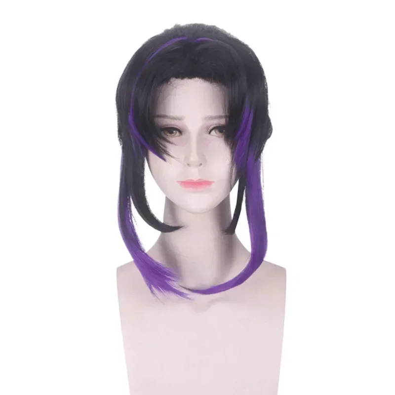 Anime Demon Slayer Kimetsu no Yaiba Kochou Shinobu Kochou Kanae Tsuyuri Kanawo peluca sombreros Cos accesorios de Cosplay