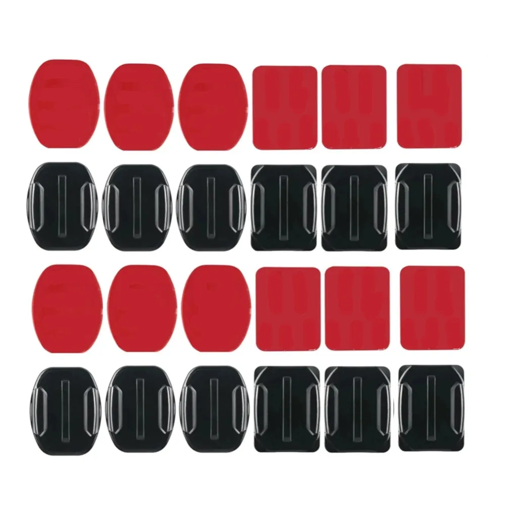

For GoPro Hero 13 12 Helmet Adhesive Sticky Mounts Flat Curved 3M Mount For GoPro 11 10 9 8 7 6 5 Insta360 X3 DJI Action Camera