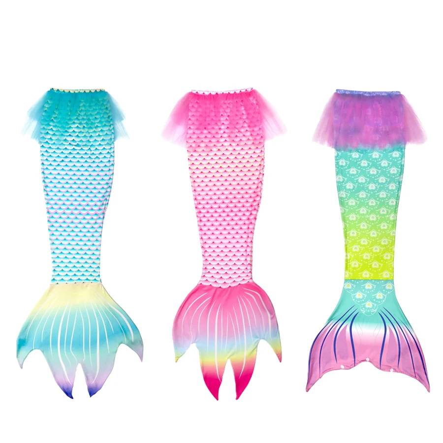Cute Little Mermaid Princess character dress up in summer purple dress girl cosplay mermaid carnival birthday party swimsuit set view 4
