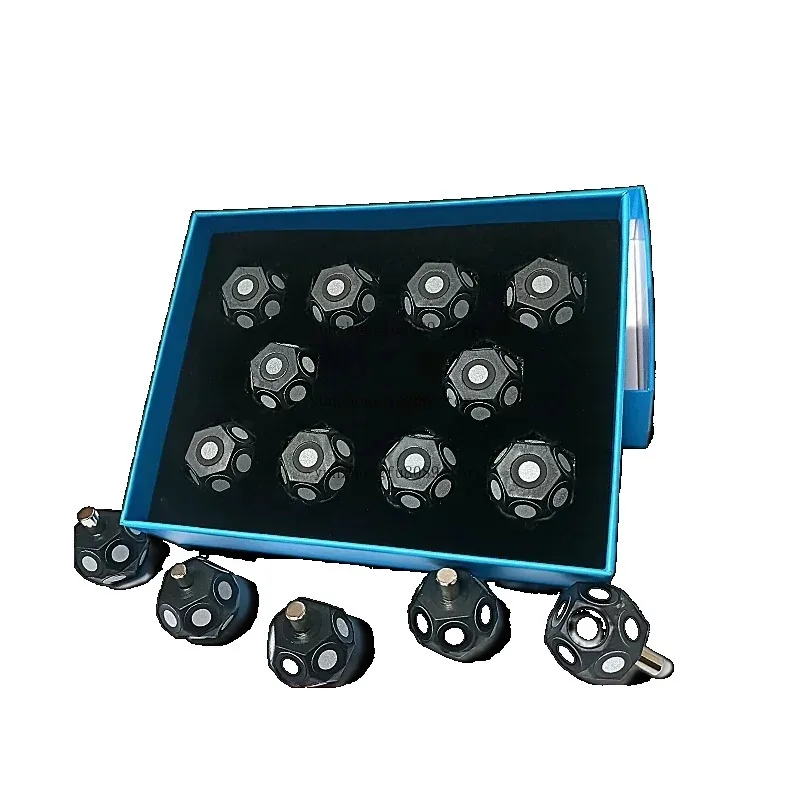 3D Scanning High Reflective Target Points Handheld Markers Multi-sided Spherical Marking Points For Object Measurement