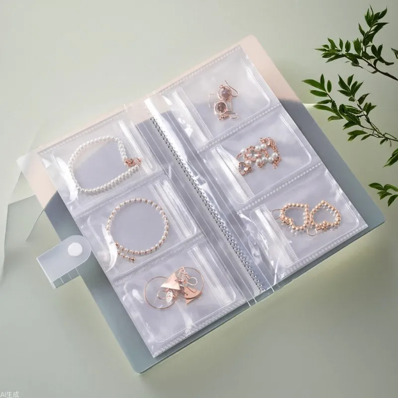 

Anti oxidation Jewelry Storage Albums PVC Book Holder Dustproof Bag For Necklace Earring Ring Bracelet Organizer Jewelry Storage