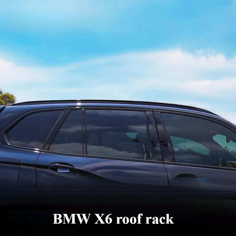 FOR BMW X6 luggage rack cover Black Knight roof rack Bright black luggage rack modification