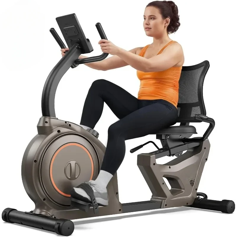 Recumbent Exercise Bike Home Recumbent Stationary Bike 400LBS Weight Capacity Magnetic