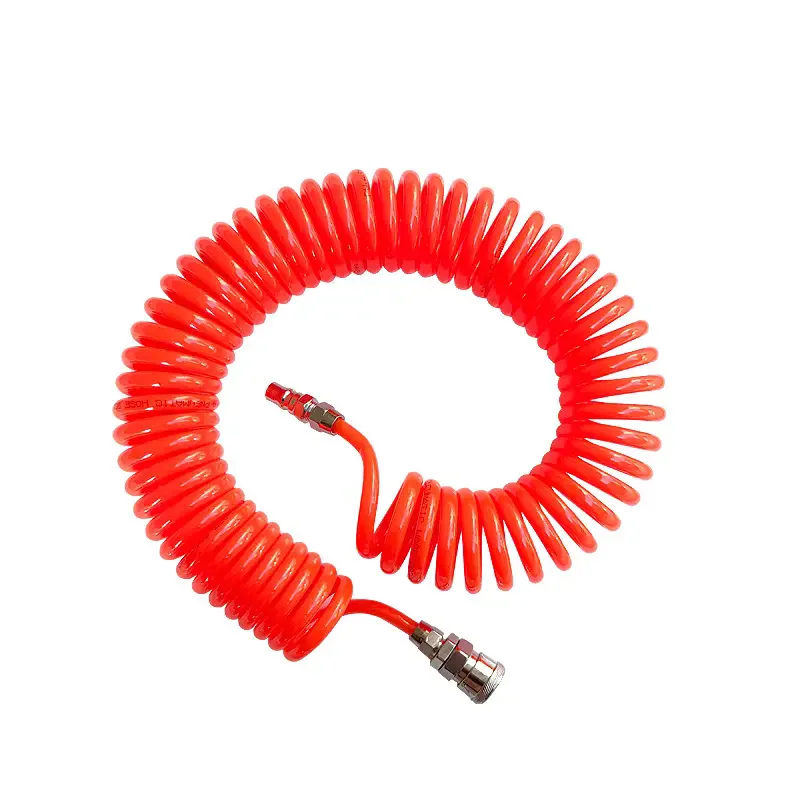 

PU8*5 PU10*6.5 PU12*8 Blue Red Lucency Pneumatic PU Coil Pipe Hose PU Spiral Tube Polyurethane Coiled Tubing