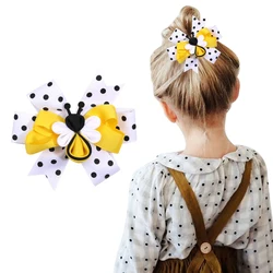 Hair Clips Unique Bee Hair Bows For Girls Stack Dot Hair Clips Fashion Kids Hairpins Barrettes Children Hair Accessories