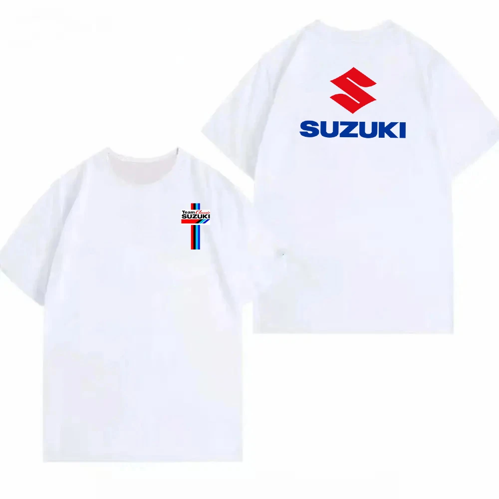 

Suzuki men's and women's short-sleeved pure cotton T-shirts, fashionable T-shirts, summer Harajuku streetwear, fast shipping