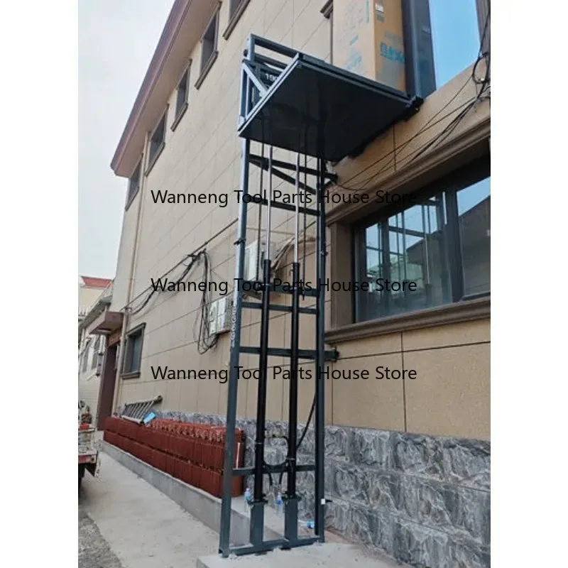 

Customizable Electric Hydraulic Freight Elevator for Small Home Or Factory Use - Rail Elevator for Warehouse Lifting to Second F