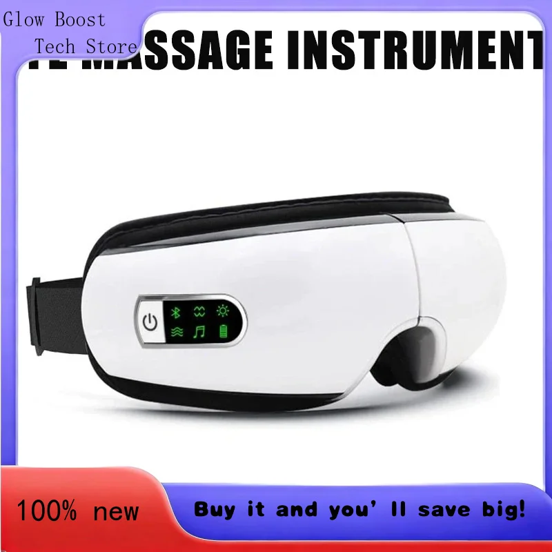 

Glow Pressure Hot Compress Eye Massager Wireless Music Eye Device Eye Massager