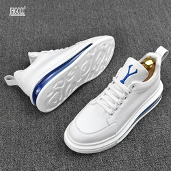 NEW men's casual shoes super light sneakers party outing walking shoes brand designer real leather gentleman shoes A15