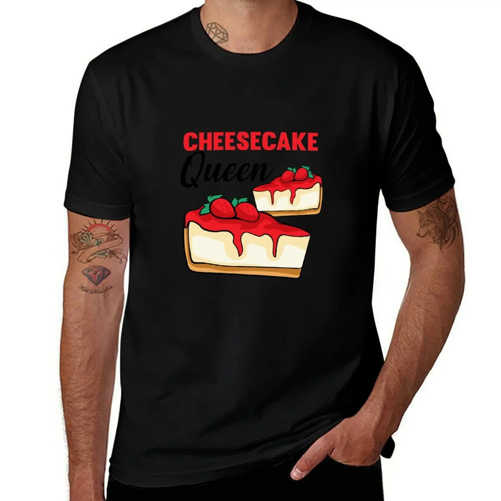 

Cheesecake Cheesecake Queen T-Shirt t shirts for man graphic vintage cotton t shirt pack T-Shirt