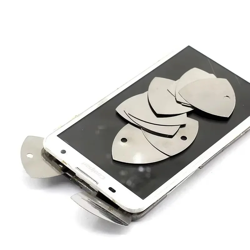50 piezas de palanca de apertura de acero inoxidable para reparación de pantalla LCD de teléfonos móviles, para iPhone, Huawei, Xiaomi 2
