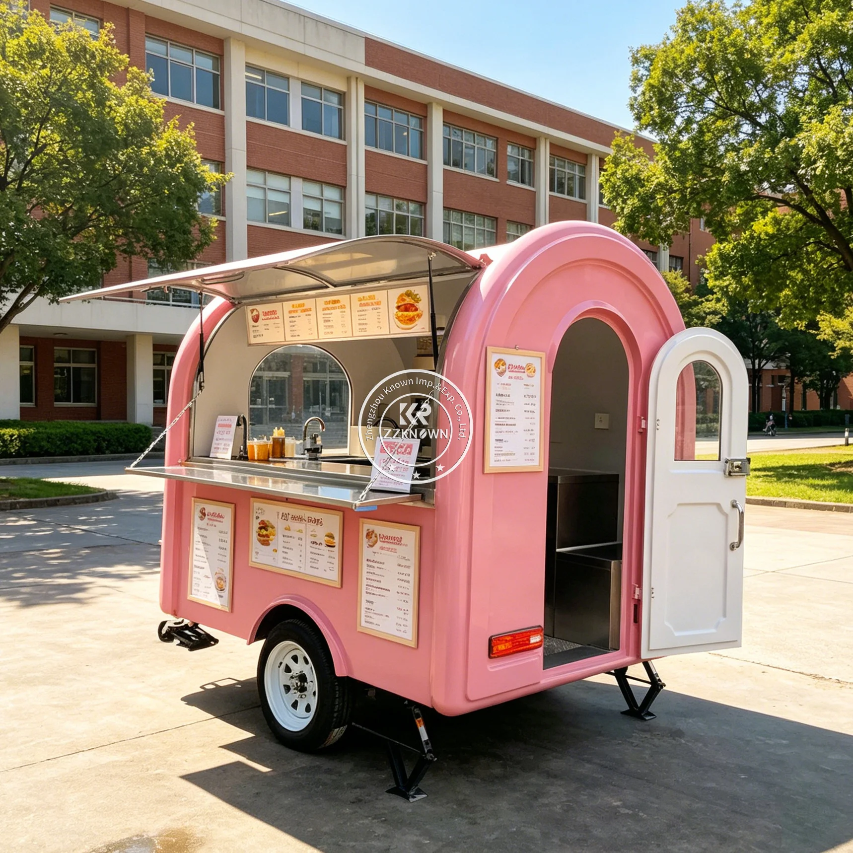 

Mobile Pizza Cake Hamburger Hot Dog Cart Food Truck Concession Mobile Kitchen Bakery Catering Food Trailer With Full Kitchen