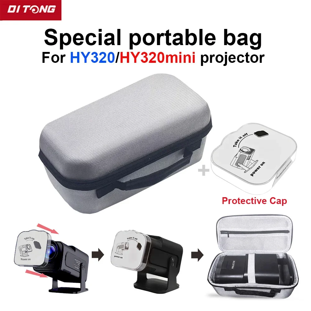 DITONG HY320 Projector Storage Case Travel Carry Projector Bag for Magcubic HY320 Projetor HY320mini Protector Carrying Bags