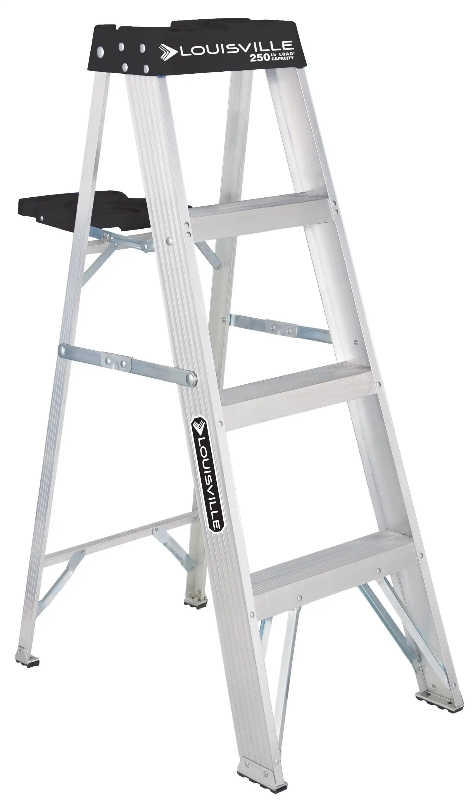 

Aluminum Step Ladder 250 Lb Capacity Light and Safe Sturdy and Robust Slip Resistant Elegant Design Smooth Finish