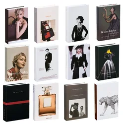 3/4/6Pcs Modern Soft Fake Book Decoration Simulation Fashion Book Home Decor Club Hotel Model Room for Women's Living Room Props