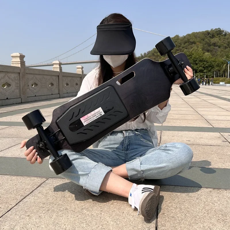 Electric Skateboard Four-wheel Remote Control Double Warp Double Drive Mobility Artifact Adult Beginner