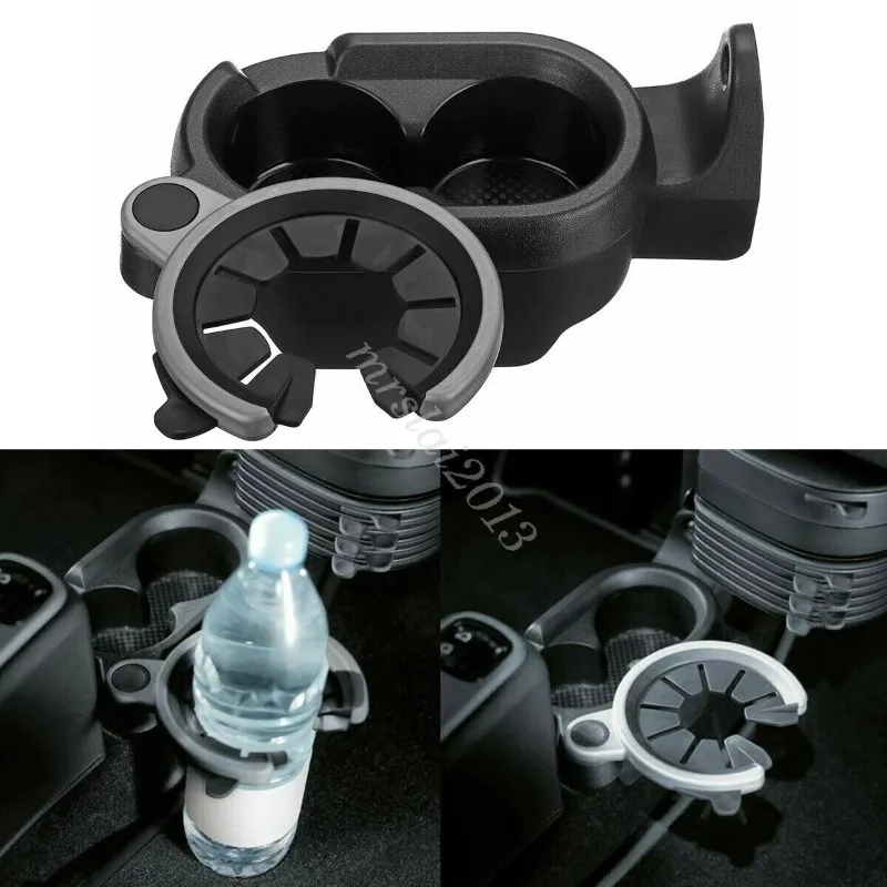 

For Mercedes Smart Fortwo 451 450 1998-2015 Car Drinks Holder Cup Mount Center Console Double Cup Holder A4518100370