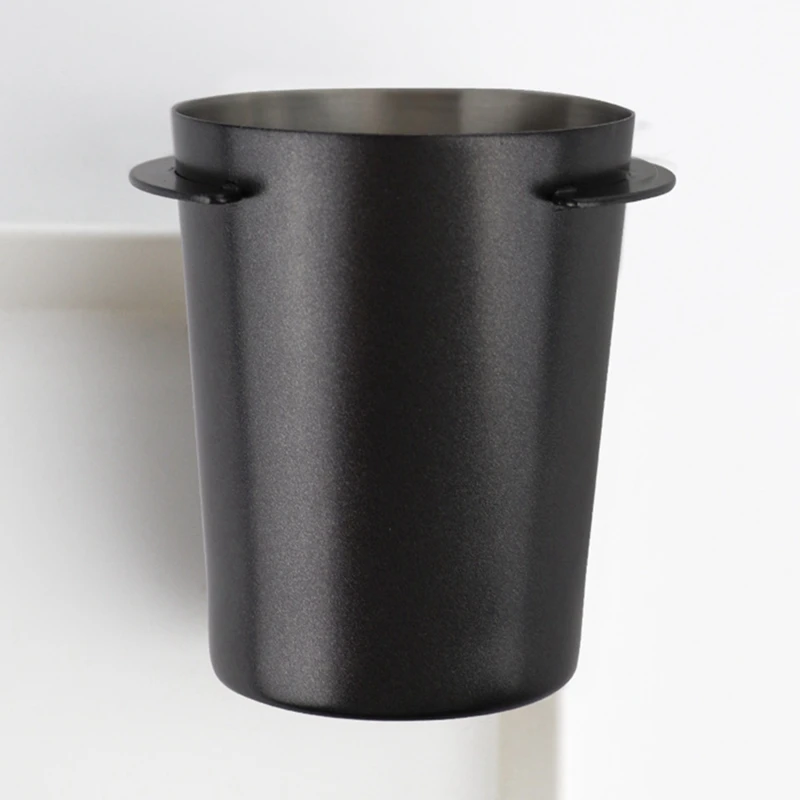 58Mm Espresso Coffee Dosing Catcher Cup Powder Feeder Machine Resistant Part Wear Distributor Coffeeware Replacement Parts Black
