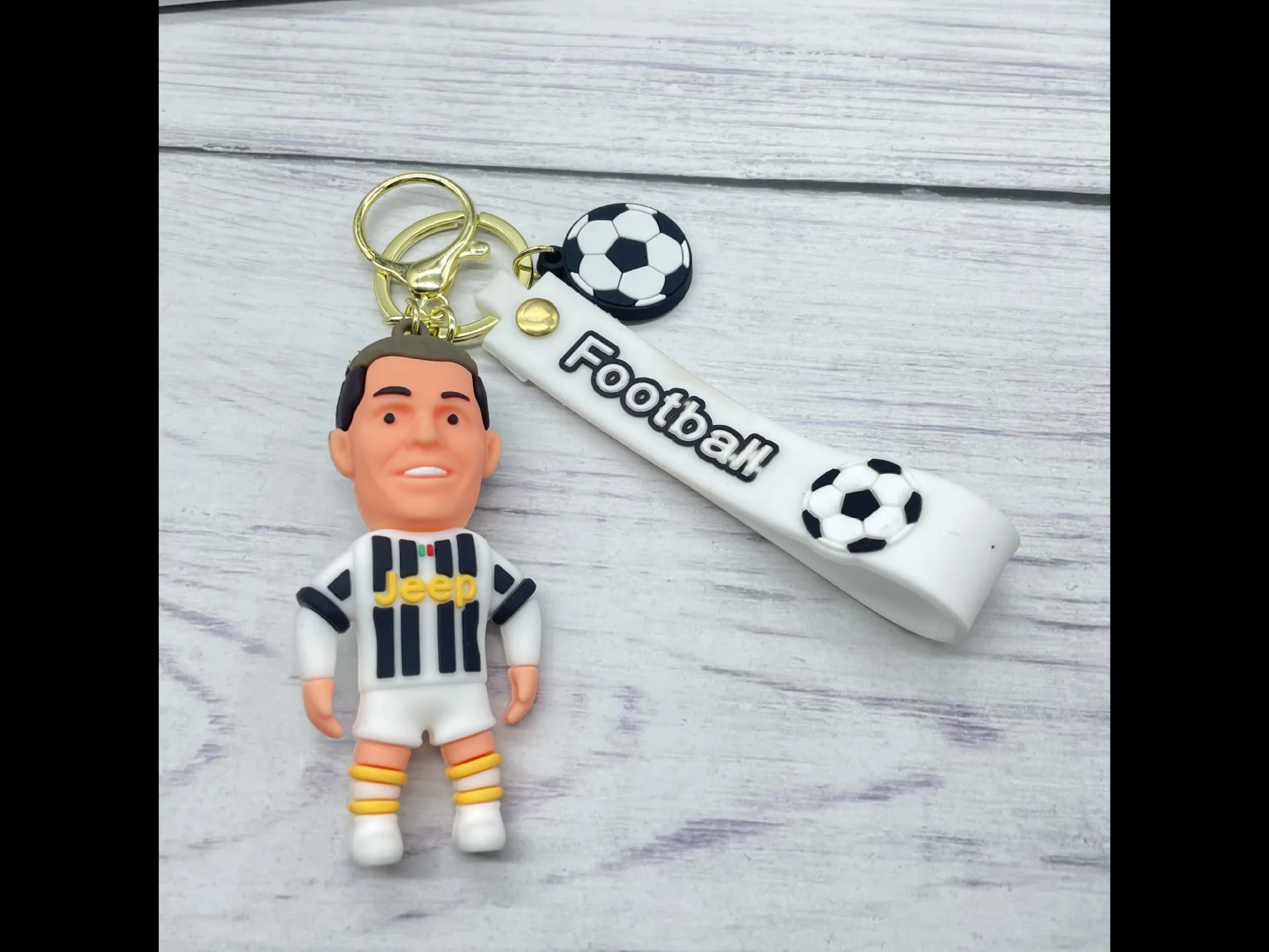 ロナウド　シェフチェンコ フィギュアキーホルダーセット サッカースターロナウドフィギュアキーホルダージュエリーバッグ