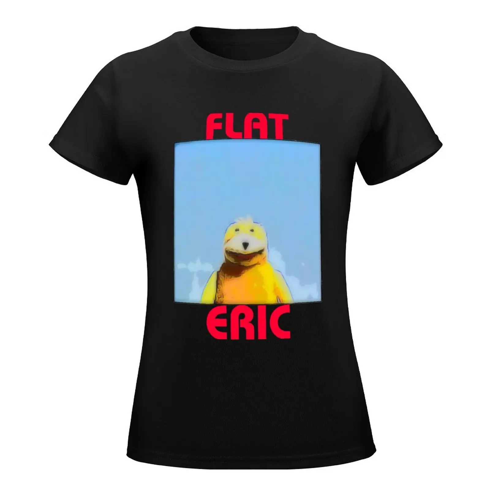 Flat Eric T-Shirt tops Female clothing Blouse cute tops clothes for Women