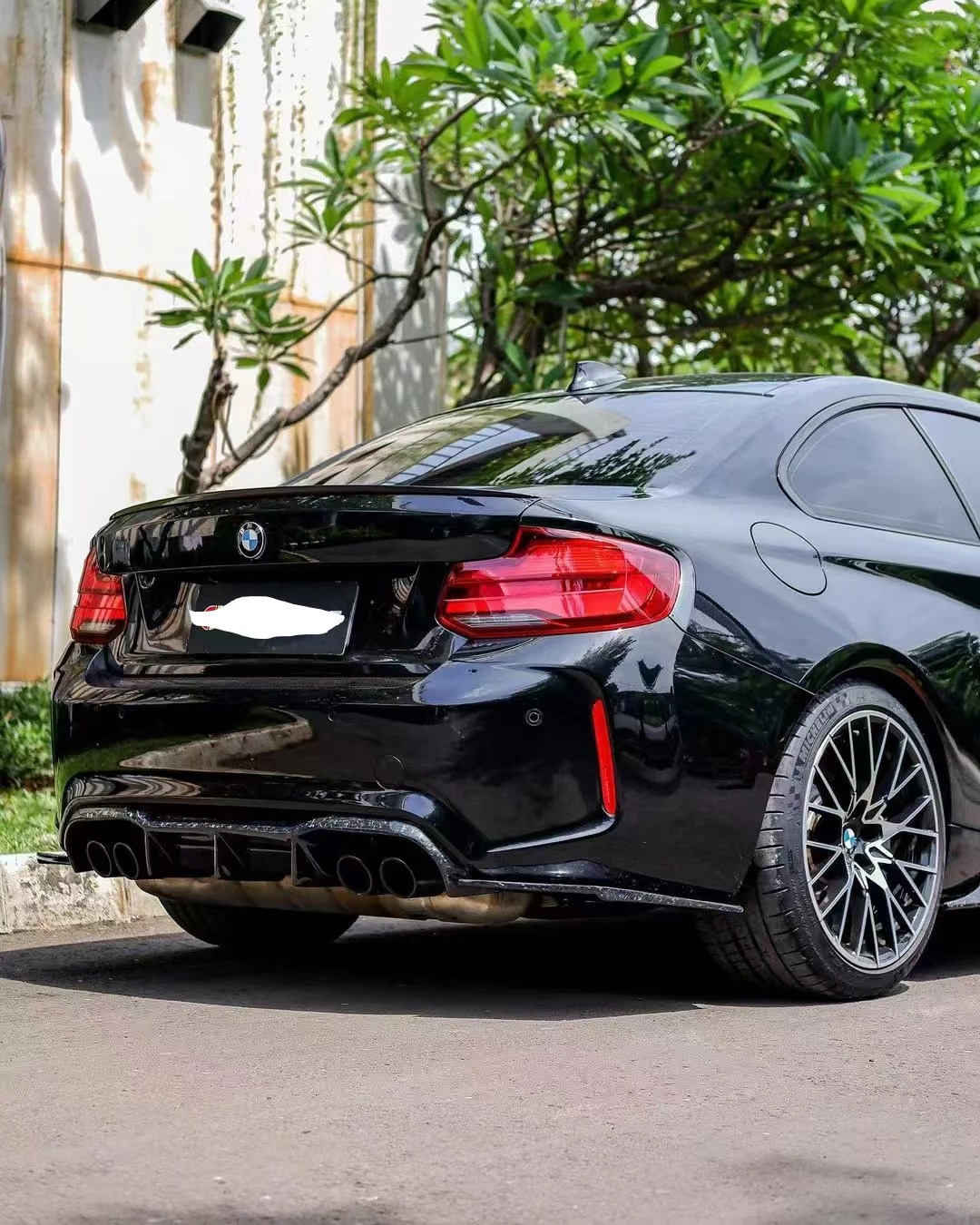 For BMW F87 M2 M2C Forged Carbon fiber Front bumper Lip Rear Diffuser Sides skirts Auto Body kit Parts Mirrors