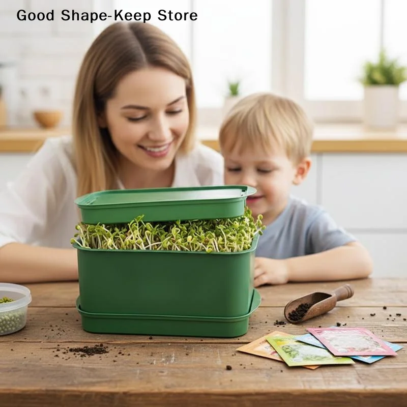 dailyMulti-Use Hydroponic Peanut Tray Soilless Sprouter for Modern Home GardensDaily products
