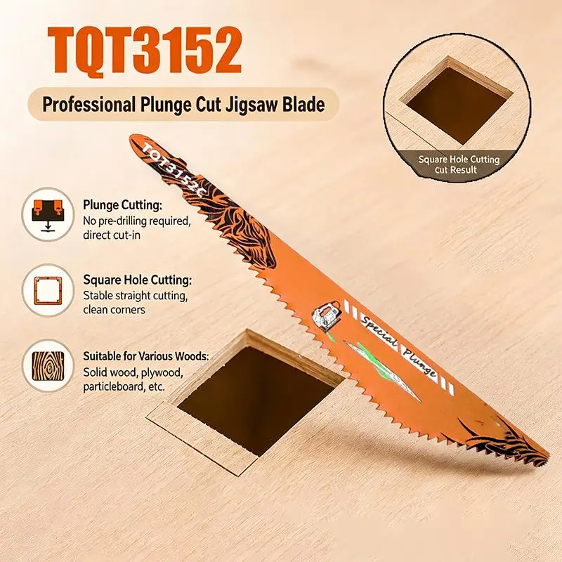152mm S Shank Reciprocating Saw Blade Wood 3mm Tooth Pitch Rough Cutting Universal Fast Cutting