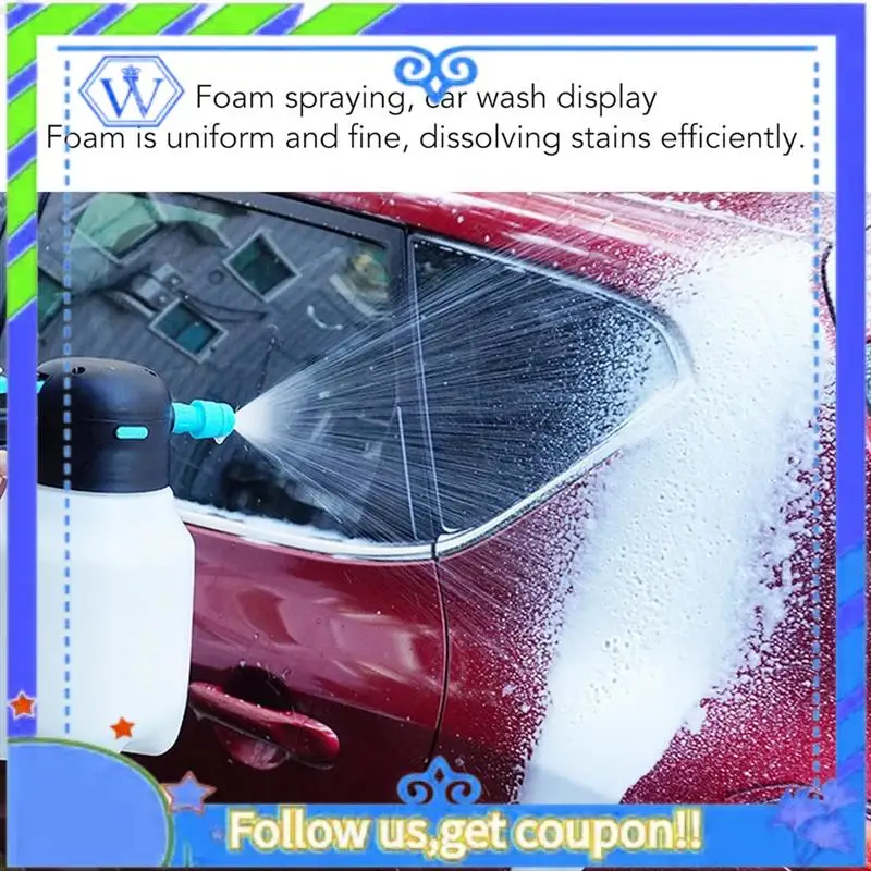 

Easy To Use 1.8L Electric Car Foam Sprayer, Battery Powered Foam Sprayer Wash 2000Mah,Cordless Pump Foam Sprayer For Watering