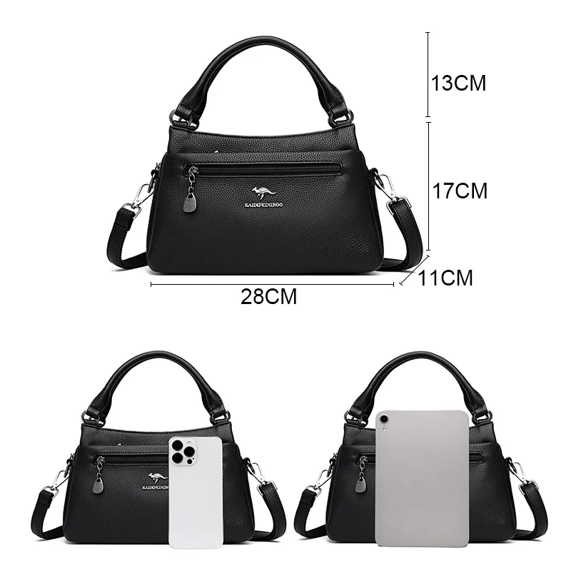 Borse a tracolla in vera pelle donna 2023 borse di tendenza borse a tracolla con marchio da donna 100% pelle di mucca Sac Casual di lusso
