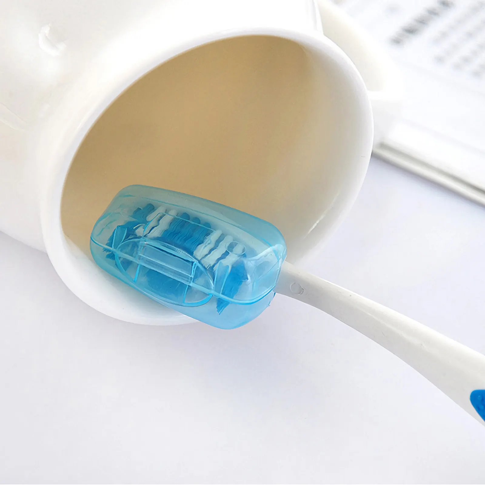 30Pcs Toothbrush Head Protectors Plastic Covers Travel Home Office Portable Toothbrush Protective Case Anti Mold Hygienic