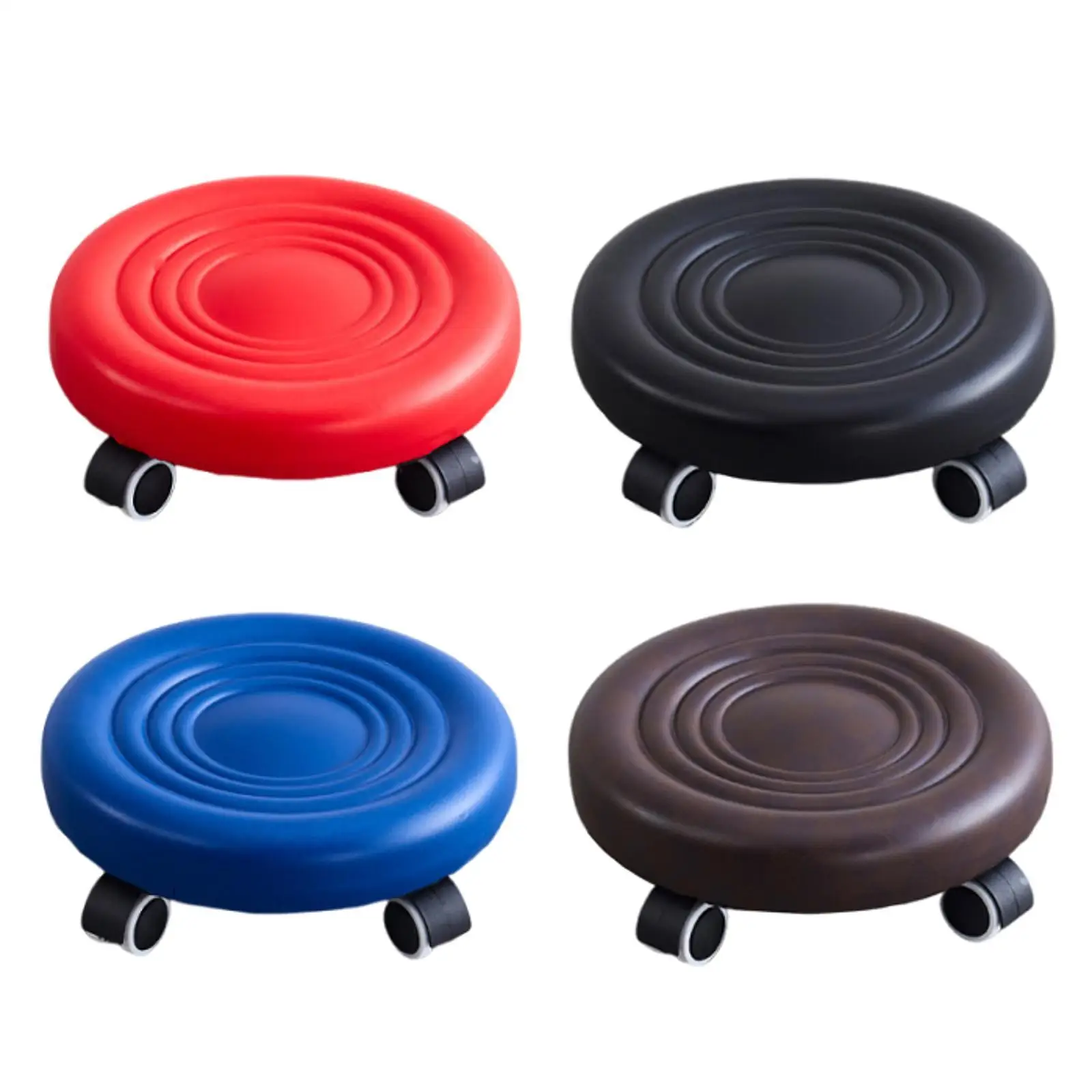 

Swivel Rolling Low Stool with Wheels Heavy Duty Comfortable Pedicure Stools Low Rolling Seat for Salon Pedicure Living Room
