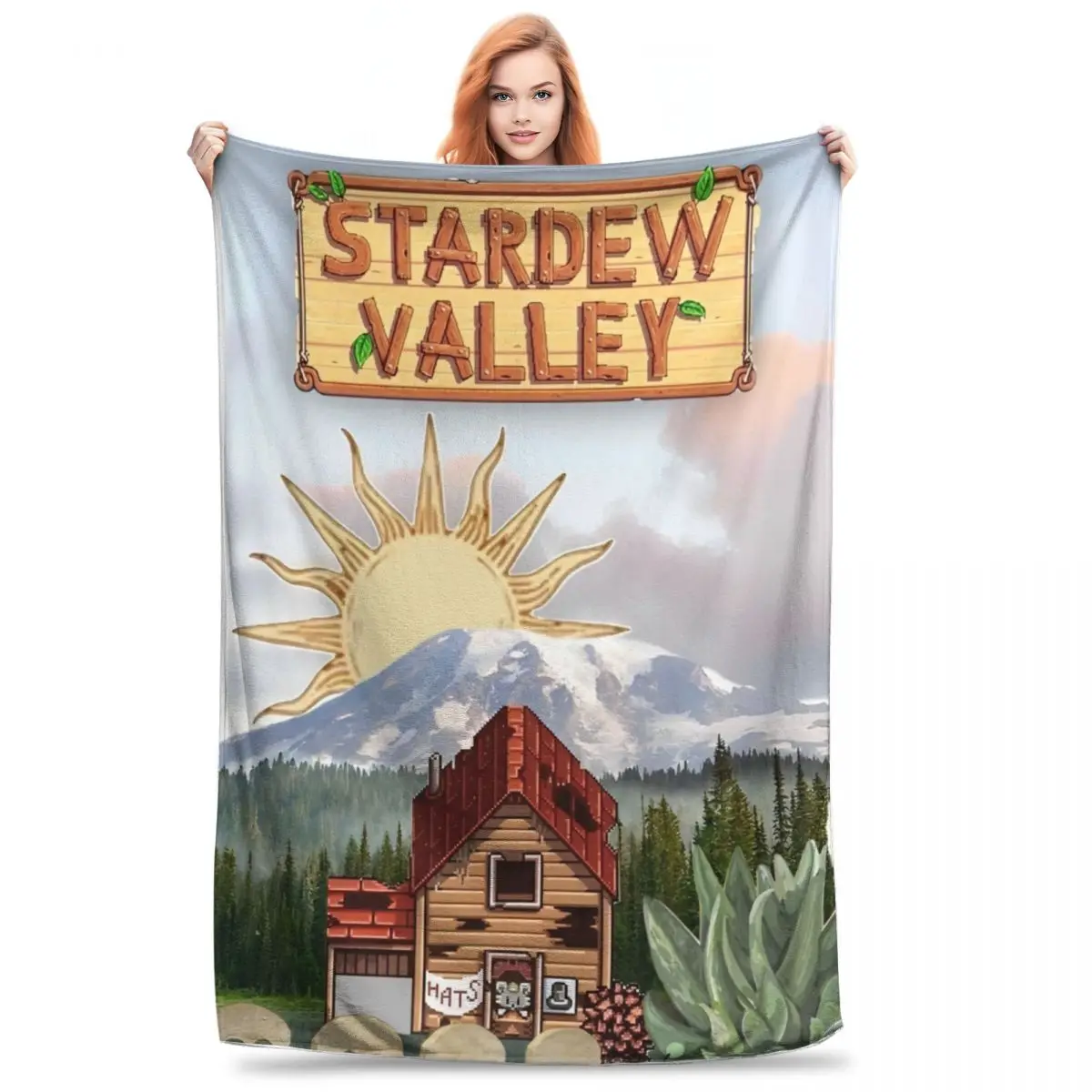 

Super Soft Stardew Valley Throw Blanket Premium Fleece Flannel Lightweight Blanket Cozy Plush Bedspread All Season Use