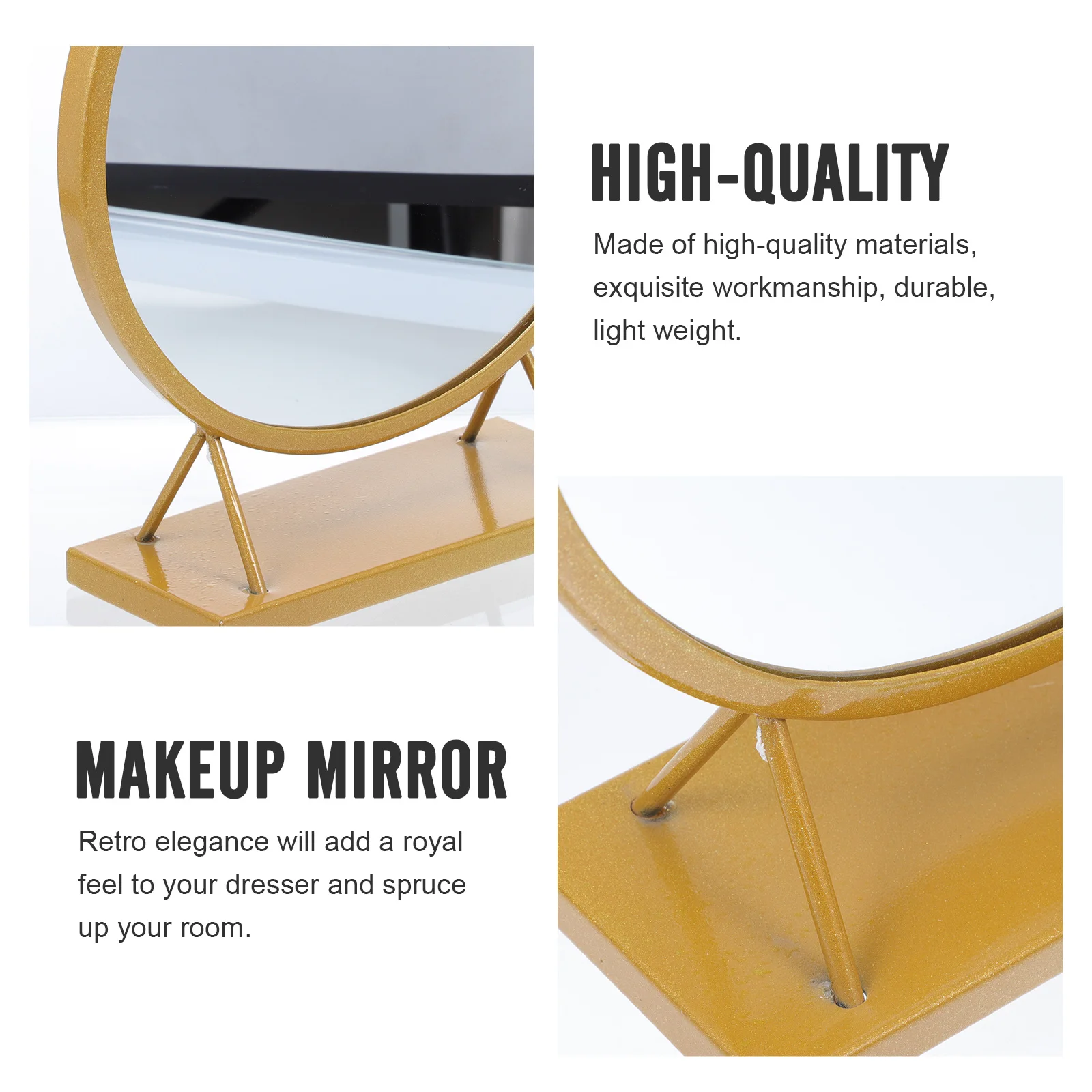 الإبداعية مرآة النمذجة المستديرة تصميم أنيق منضدية الحمام غرفة نوم كونترتوب خلع الملابس ديكور للطاولات مرآة النمذجة المستديرة