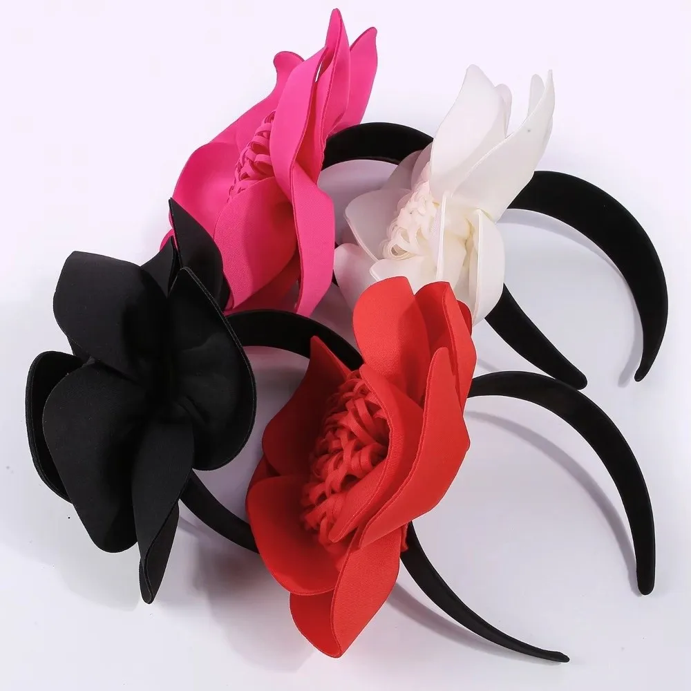 

Fashion 8.7inch Flower Headbands Tassel Design Floral Pattern Women Headwear Hair Hoops