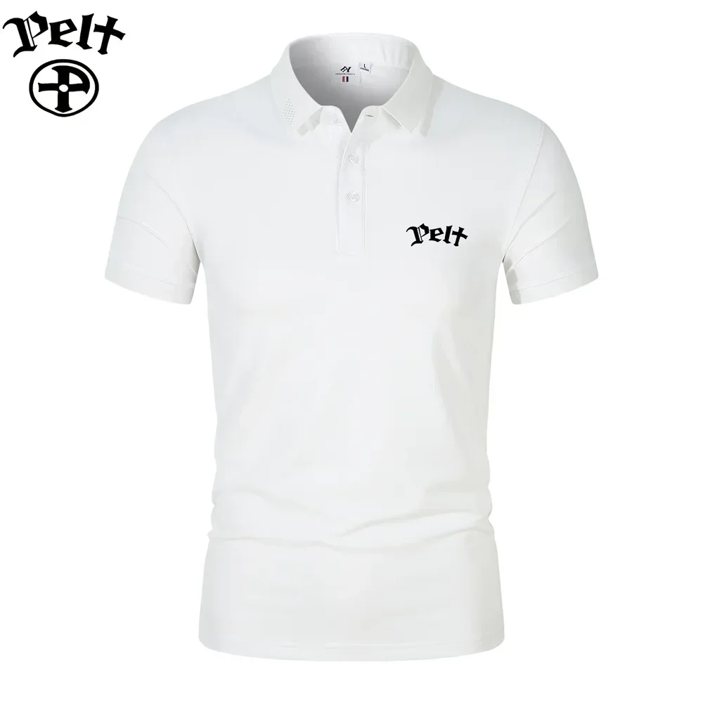 Pelt Golf Top Summer Men\'s and Women\'s Casual Business Short Sleeves T-shirt Fashion Outdoor Sports Quick drying Golf Polo Shirt