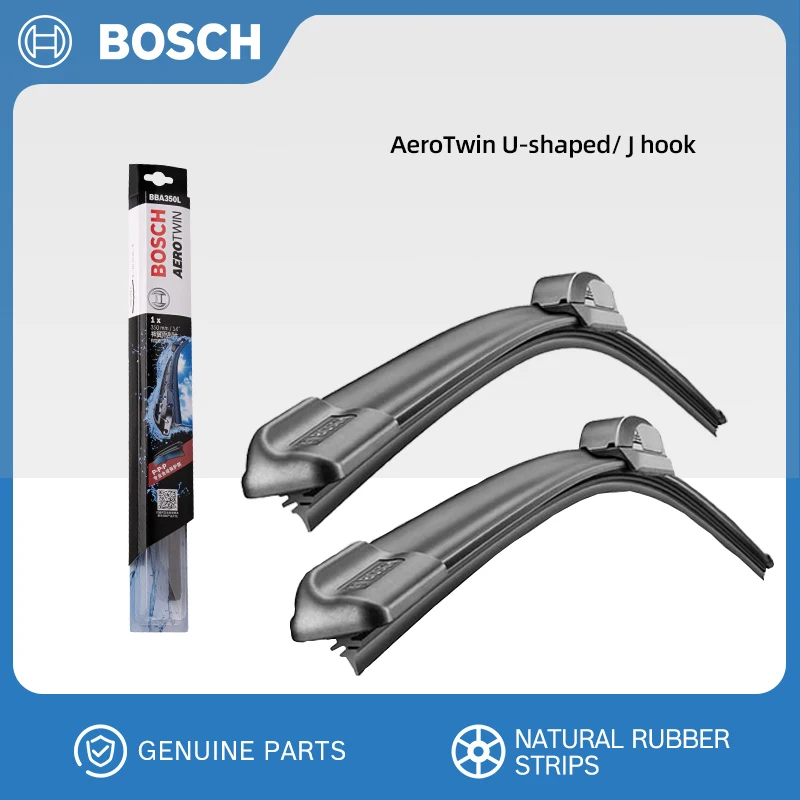 BOSCH AeroTwin J hook Replacement Wiper Blades Driver U-Shaped 500mm/450mm Set of 2 (20\