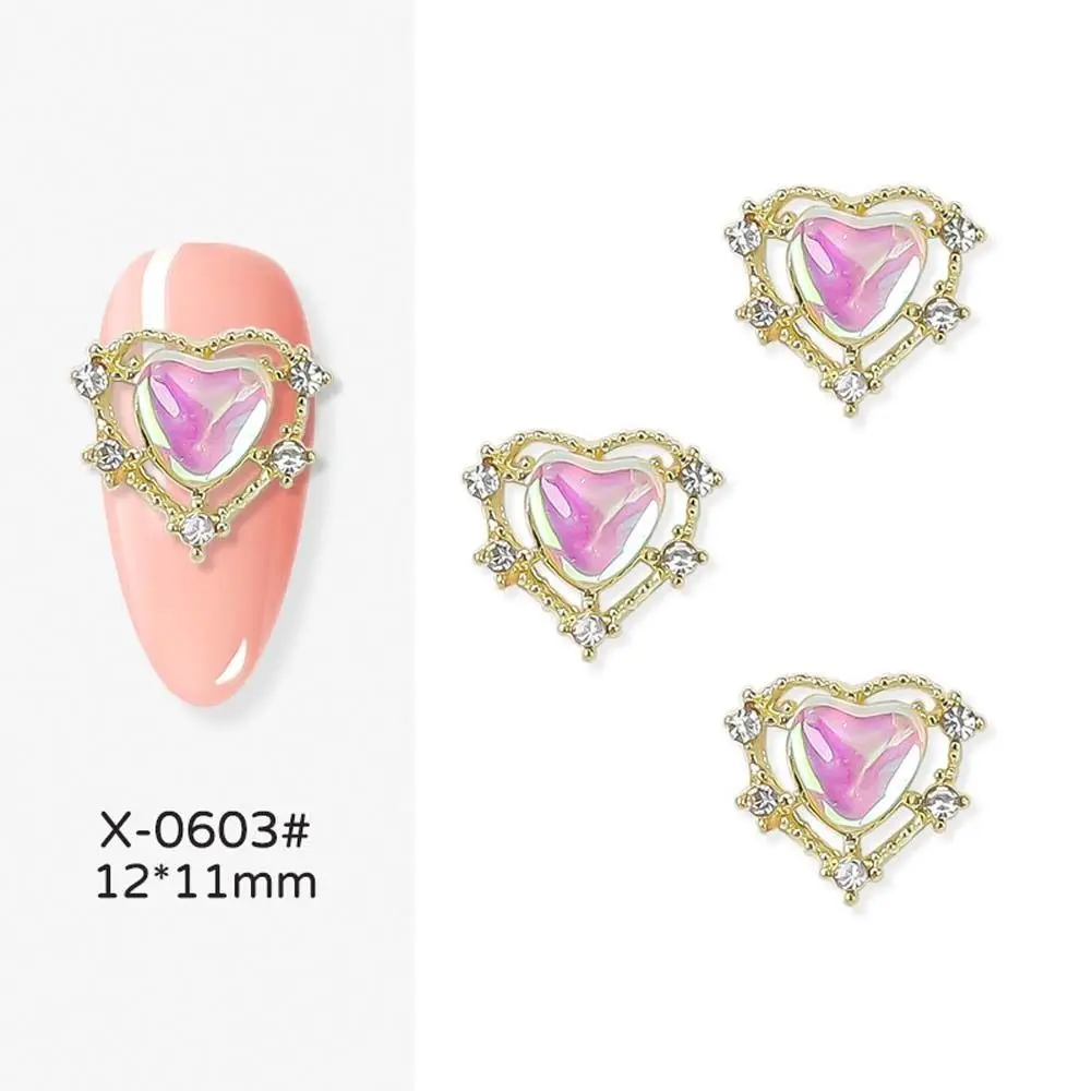 Accessories Alloy Nail Ornament Love Heart Nail Jewelry 3D Nail Art Drills Heart Nail Rhinestones Rabbit Nail Decorations