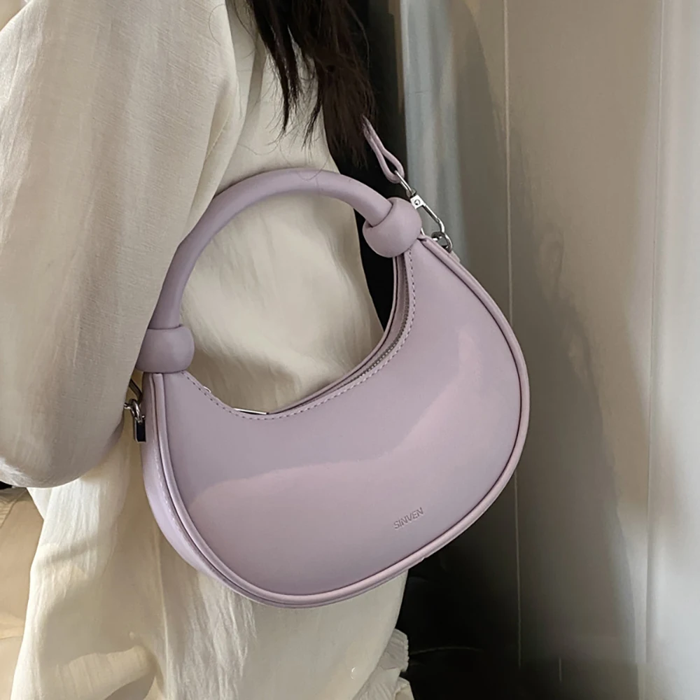 Women Handbags Solid Color Crossbody Bags 2024 New French Style Commuter Fashion Single Shoulder Bag Lady Handbag High Quality