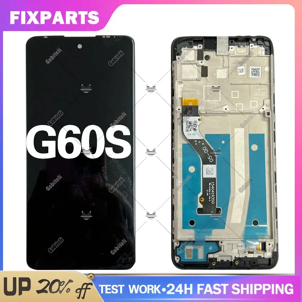 

Tested Working 6.8''For Motorola Moto G60S LCD Display With Touch Screen Digitizer Assambly For Moto G60S XT2133-2 Display