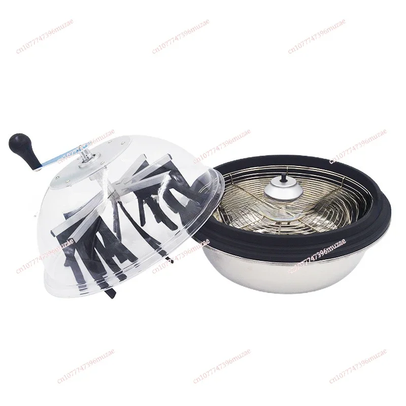 16 Inch Manual Bowl Shaped Grass Trimmer, Rotary Bowl Leaf Hydroponic Trimmer for Flower Bud Leaf Cutting