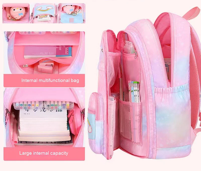 set-di-3-zaini-bellissimi-per-ragazze-nuova-moda-per-scuola-primaria-borsa-da-viaggio-carina-per-studentesse-rosa-grande-capacita