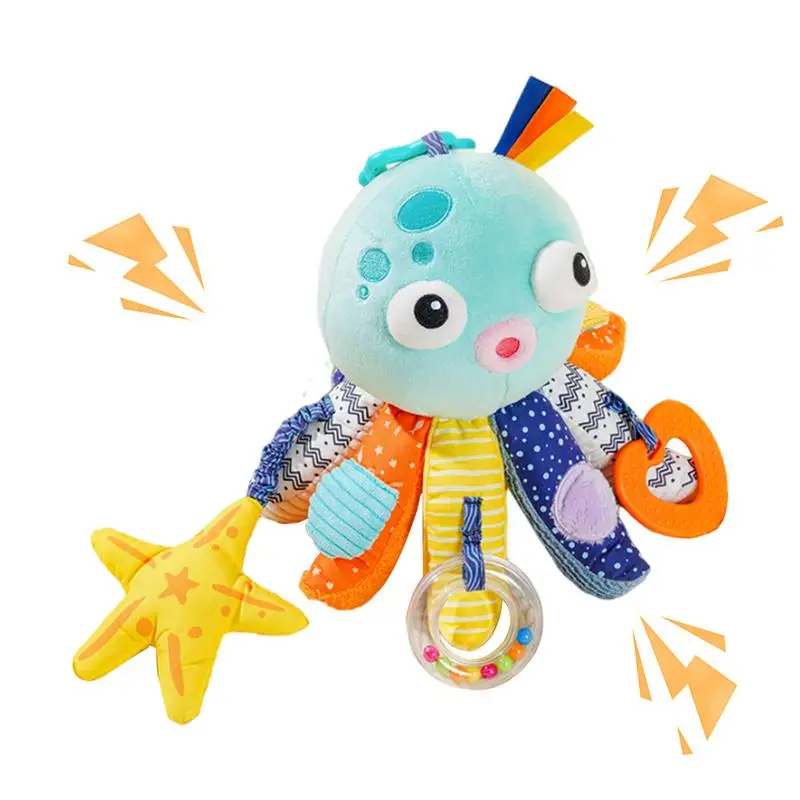 

Octopus Hang Car Seat Toys Octopus Kid Stroller Toy Sensory Musical Toys Octopus Stroller Crib Toy Sensory Activity Music Animal