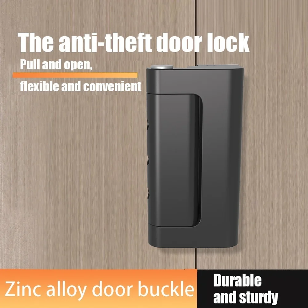 1pc Zinc Alloy Anti Theft Door Latch Buckle Lock Security Reinforcement For Home Decor Door Hardware Accessories