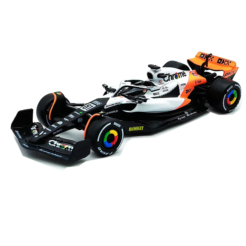 Bburago 1:43 McLaren F1 MCL38 2024 Miami GP Formel 1 Legierungs-Modellauto # 4 Lando Norris # 81 Oscar Piastr Spielzeuggeschenk – Detail 12