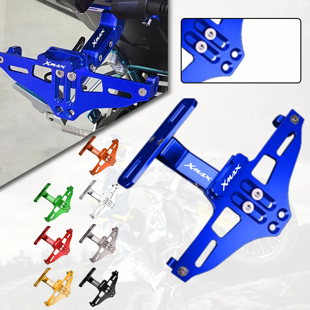 

FOR YAMAHA X-MAX XMAX 125 250 300 2017-2023 Adjustable Tail Tidy License Plate Holder With Led Light xmax125 xmax300 XMAX250